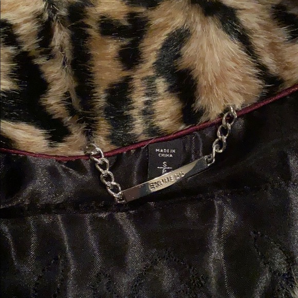 Express leopard fur jacket size S fit 0-4 - Picture 2 of 2